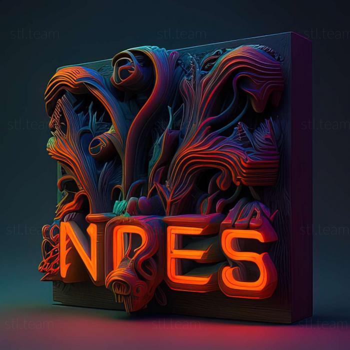 3D model Neon Abyss game (STL)